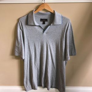 Jos.A.Bank Reserve Cotton/Silk Short Sleeve Sweater Polo, Size XXL
